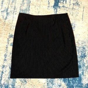 High-Waisted Striped Pencil Skirt